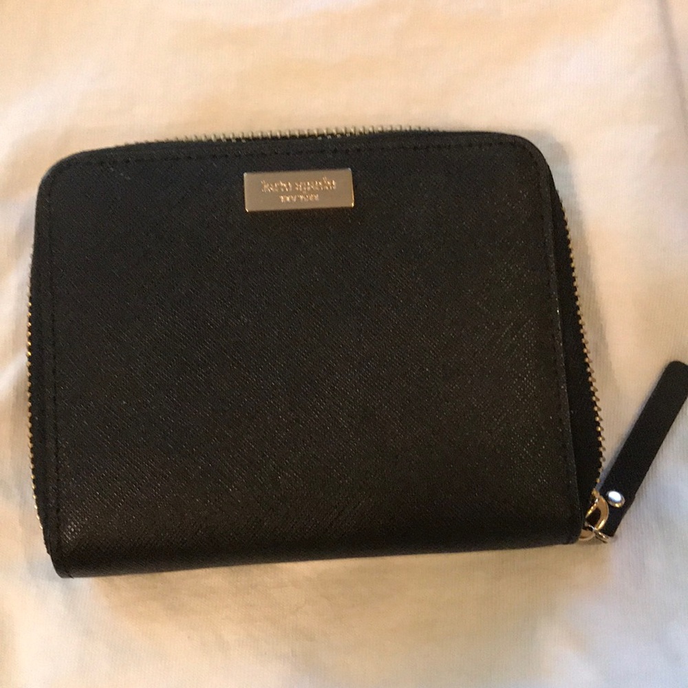 Kate Spade, black small wallet. Perfect condition!